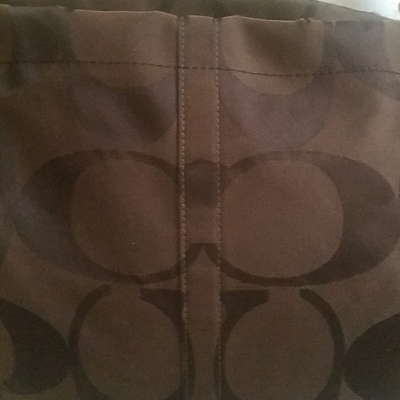 Coach brown signature canvas shoulder bag - Picture 2 of 8